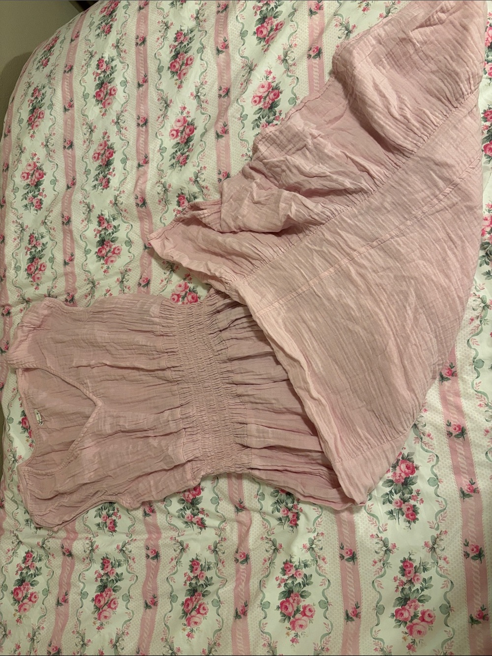 Light Pink Crinkle Sundress